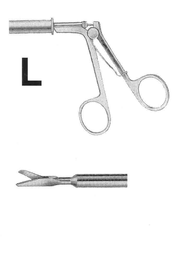 İZOLESİZ MAKAS L MODEL SAPLI  ÇAP : 5MM L:36CM